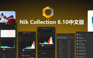 【PS插件】 Nik Collection 6.10中文版 胶片调色降噪锐化HDR图像处理特效滤镜